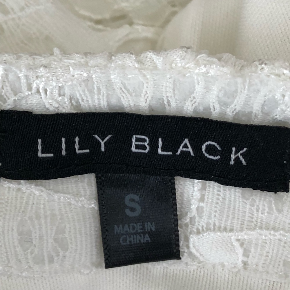 Lily Black Sleeveless Lace Top Size S - Picture 4 of 8